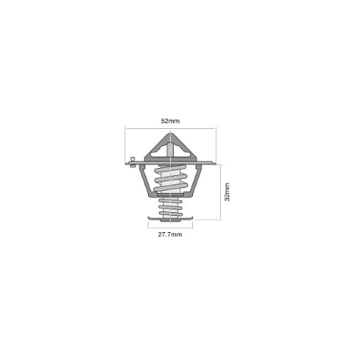 TRIDON Std Thermostat For Toyota 4 Runner (Diesel) LN61 05/89-09/89 2.8L 3L