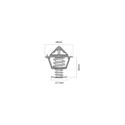 TRIDON Std Thermostat For Toyota Corolla EE90, 100 01/88-01/97 1.3L 2E,L