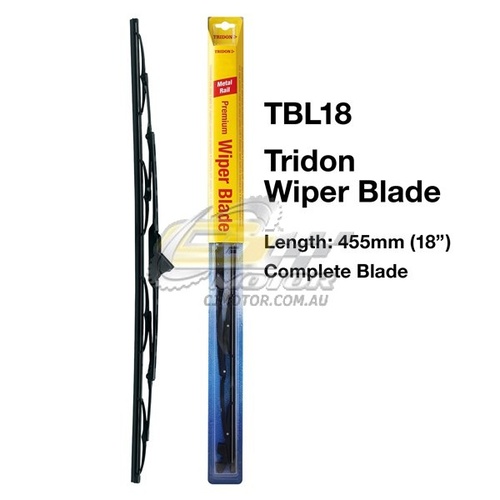 TRIDON WIPER COMPLETE BLADE PASSENGER FOR Nissan ST-XFN 07/88-12/91  18inch