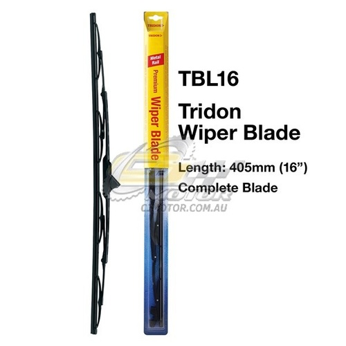 TRIDON WIPER COMPLETE BLADE PASSENGER FOR Nissan Stanza-A10 10/78-09/83  16inch