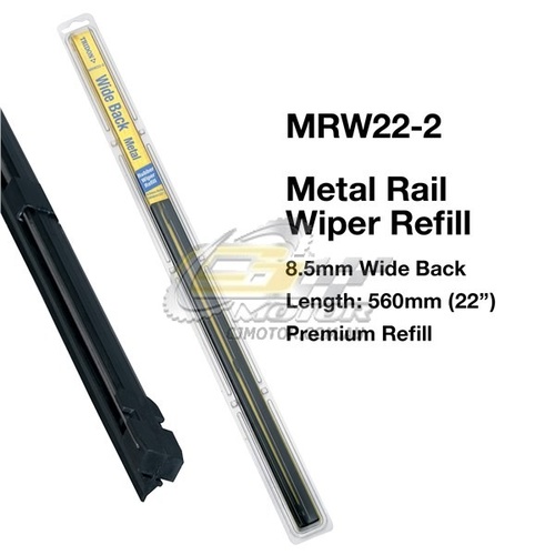 TRIDON WIPER METAL RAIL REFILL PAIR FOR Audi 100 03/70-12/76  22inch