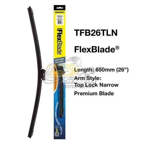 TRIDON WIPER FLEXBLADE DRVIER FOR Audi A6 03/07-12/12  26inch