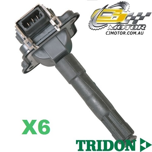 TRIDON IGNITION COIL x6 FOR Audi  S4 01/98-01/02, V6, 2.7L AGB, AZB 