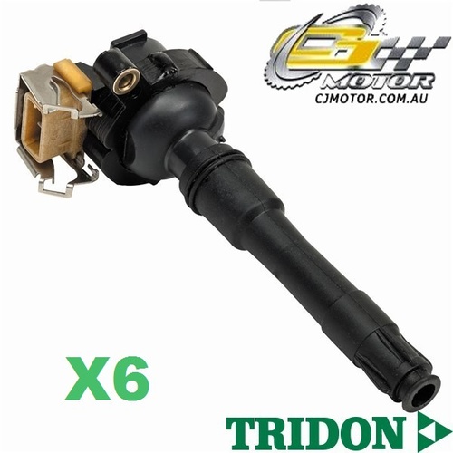 TRIDON IGNITION COIL x6 FOR BMW  320i E46 10/00-09/02, 6, 2.2L M54 