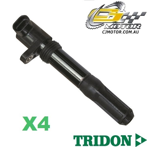 TRIDON IGNITION COIL x4 FOR Fiat  500 1.4 (DOHC) 02/08-06/10, 4, 1.4L 169A 