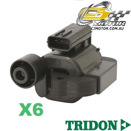 TRIDON IGNITION COIL x6 FOR Honda  Accord (V6)CG, CK 12/97-2000, V6, 3.0L J30A1 