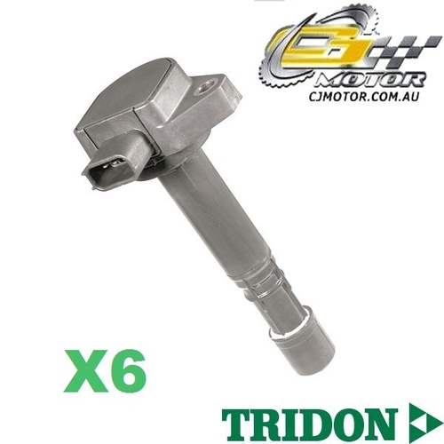 TRIDON IGNITION COIL x6 FOR Honda  Odyssey (V6) RA 01/00-05/04, V6, 3.0L J30A 