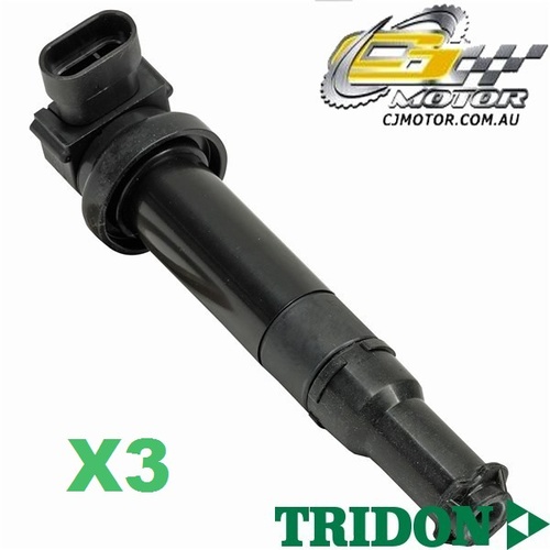 TRIDON IGNITION COIL x3 FOR Hyundai  Santa Fe CM 05/06-06/10, V6, 2.7L G6EA5 