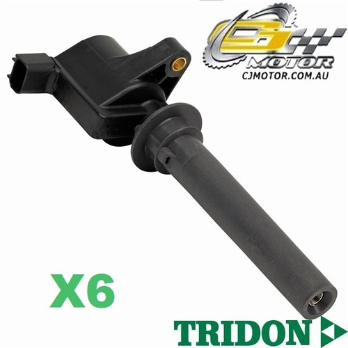 TRIDON IGNITION COIL x6 FOR Mazda  Tribute 02/04-01/08, V6, 3.0L AJ 