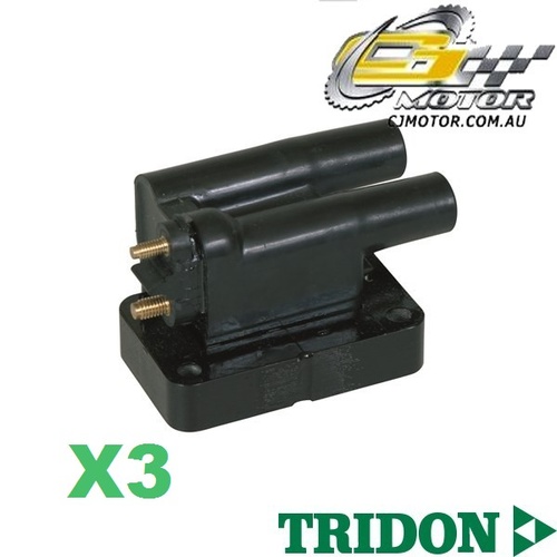 TRIDON IGNITION COIL x3 FOR Mitsubishi  Starwagon WA 09/94-12/98, V6, 3.0L 6G72 