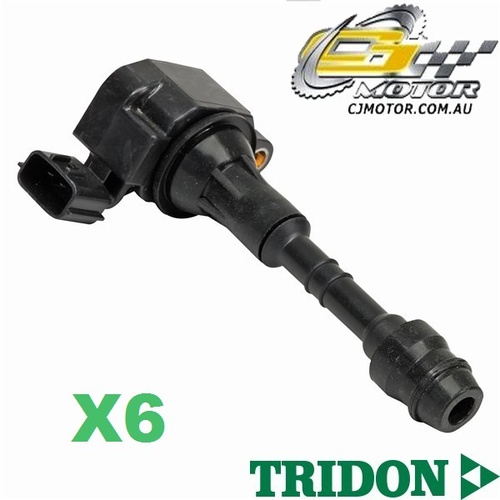 TRIDON IGNITION COIL x6 FOR Nissan Navara - V6 D40 12/05-01/10, V6, 4.0L VQ40 
