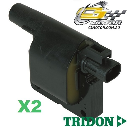 TRIDON IGNITION COIL x2 FOR Nissan Nomad GC22 01/87-01/92, 4, 2.4L Z24 
