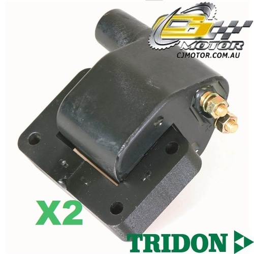 TRIDON IGNITION COIL x2 FOR Nissan Pintara U13 01/86-10/92, 4, 2.0L CA20E 
