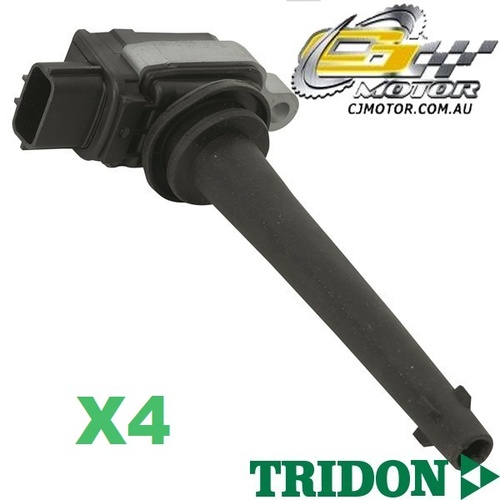 TRIDON IGNITION COIL x4 FOR Nissan TIIDA 02/06-06/10, 4, 1.8L MR18DE 