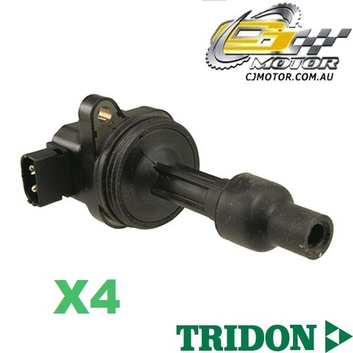TRIDON IGNITION COIL x4 FOR Volvo V40 10/97-05/03, 4, 1.9L B4194T 