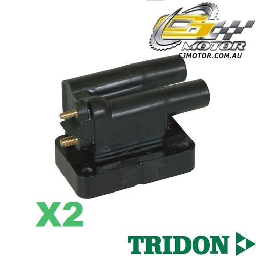 TRIDON IGNITION COIL x2 FOR Proton M21 10/97-11/00, 4, 1.8L 4G93 