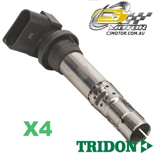 TRIDON IGNITION COIL x4 FOR Skoda Octavia 10/07-06/10, 4, 1.8L BZB 