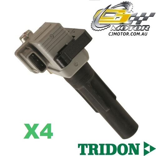 TRIDON IGNITION COIL x4 FOR Subaru Liberty 08/01-08/03, 4, 2.0L EJ206 
