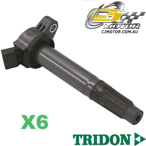 TRIDON IGNITION COIL x6 FOR Toyota Aurion GSV40R (TRD)8/07-6/10,V6,3.5L 2GR-FE 