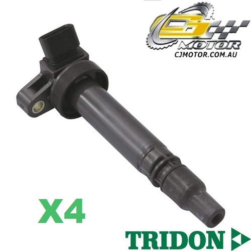 TRIDON IGNITION COIL x4 FOR Toyota Corolla ZZE123 05/03-04/06, 4, 1.8L 2ZZ-GE 
