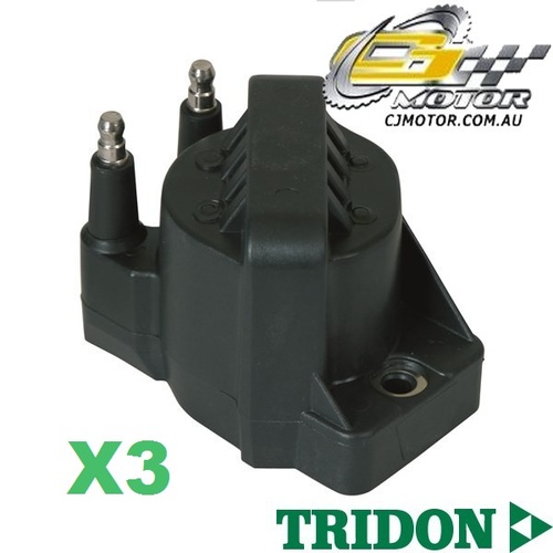 TRIDON IGNITION COIL x3 FOR Toyota Lexcen VN (Ser II) - VP 10/90-10/93,V6,3.8L 