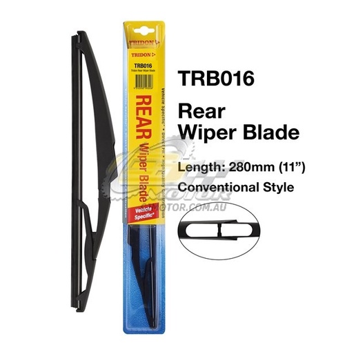 TRIDON WIPER COMPLETE BLADE REAR FOR MINI Cooper 03/07-12/12  016inch