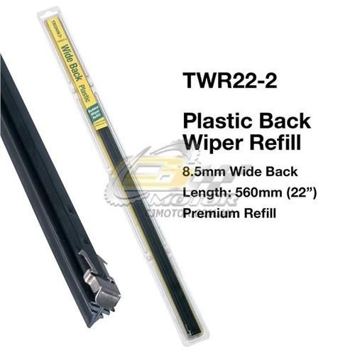 TRIDON WIPER PLASTIC BACK REFILL PAIR FOR Mazda 1500 10/66-10/71  22inch