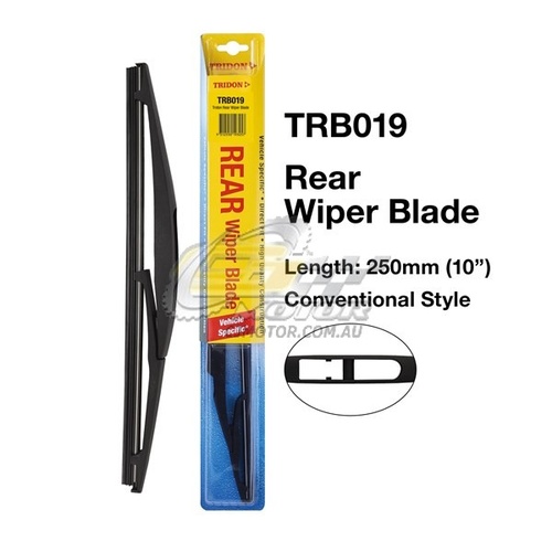 TRIDON WIPER COMPLETE BLADE REAR FOR Suzuki Swift-FZ 02/11-12/12  019inch