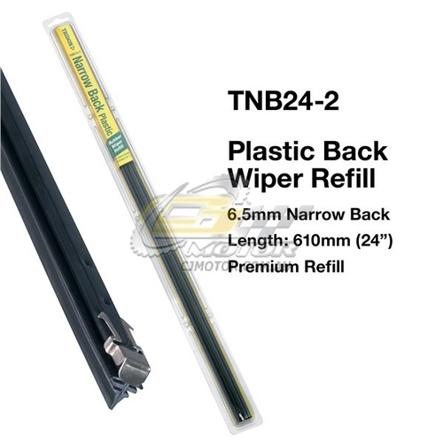 TRIDON WIPER PLASTIC BACK REFILL PAIR FOR Nissan Navara-D22 03/97-01/08  24inch