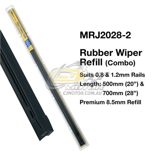 TRIDON WIPER METAL RAIL REFILL PAIR FOR Subaru XV-GP7 01/12-12/12  20"+28"
