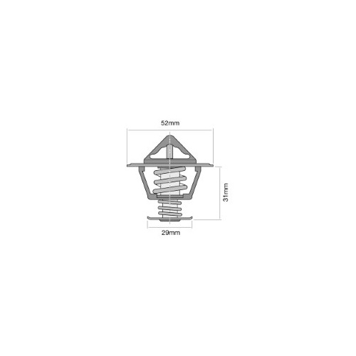 TRIDON Std Thermostat For Mazda E2500 Diesel 01/80-09/80 2.5L XA,XB