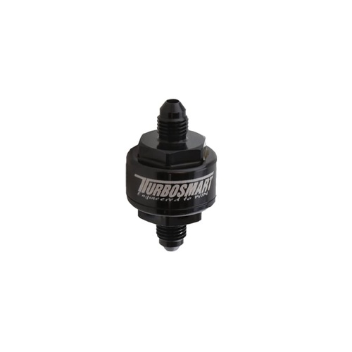 Billet Turbo Oil Feed Filter 44um AN-3 - Black