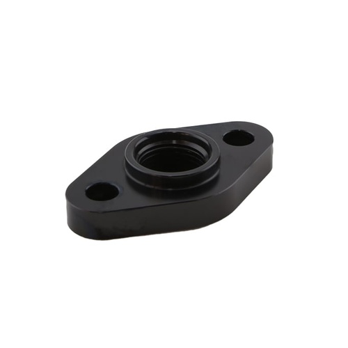 Billet Turbo Drain adapter with Silicon O-ring. 52.4mm mounting hole center - Large frame universal fit.