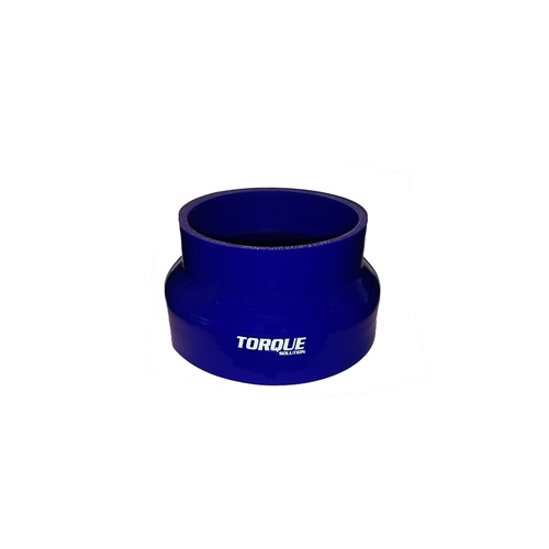 Torque Solution Transition Silicone Coupler: 3" to 4" Blue Universal