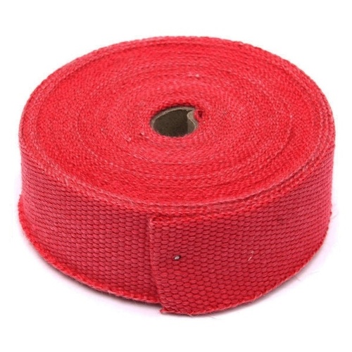 Torque Solution Fiberglass Exhaust Wrap (Red): Universal 2" x 100'