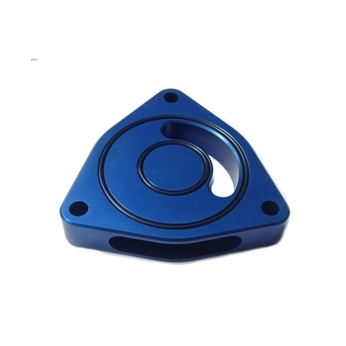 Torque Solution Blow Off BOV Sound Plate (Blue) - Honda Civic 2016+ 1.5T