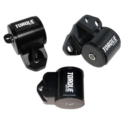Torque Solution 3pc Billet 3-Bolt Engine Mount Kit - Honda Civic EG 91-95/Integra DC2 94-01