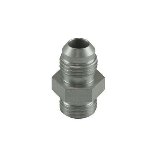 Fitting -6 AN Flare to -6 AN ORB Male Straight - Silver