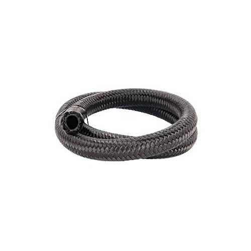 Torque Solution Nylon Braided Rubber Hose - -6AN 5ft (0.34" ID)