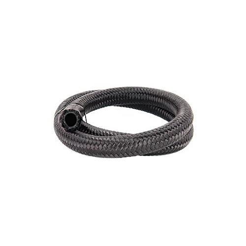 Torque Solution Nylon Braided Rubber Hose - -8AN 2ft (0.44" ID)