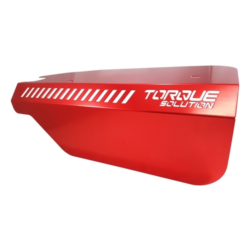 Torque Solution Engine Pulley Cover (Red): Subaru WRX 2015+ & Forester XT 2014+ FA20DIT