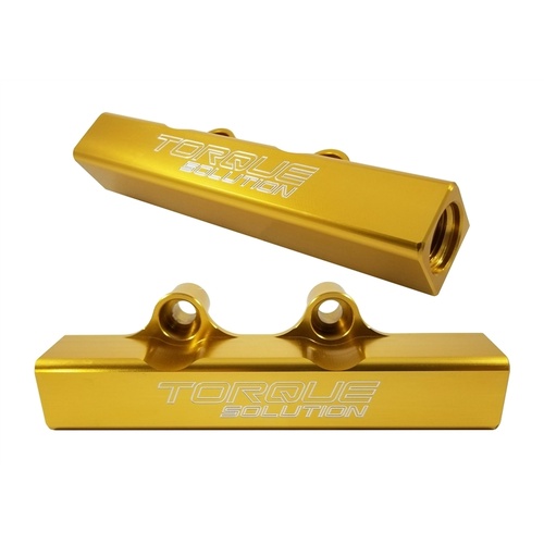 Torque Solution Top Feed Fuel Rails (Gold) - Subaru WRX 01-14, STI 01-19, LGT 07-12, FXT 06-13