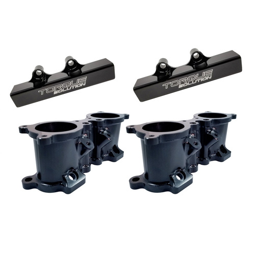 Torque Solutions Black Billet TGV Deletes suit 08-14 WRX/08-18 STI/LGT 07-09/FXT 08-13 with Fuel Rails black