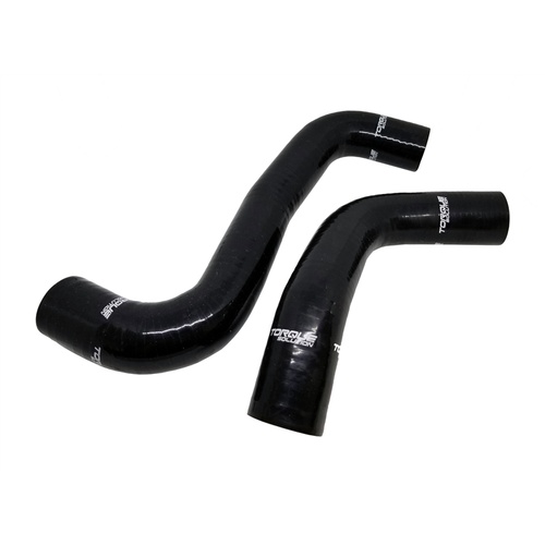 Torque Solution Radiator Hoses BLACK Subaru WRX/STI 01-07