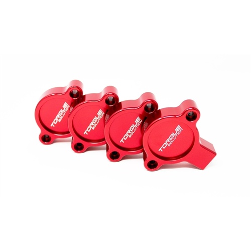 Torque Solution AVCS Cam Sensor Covers (Red) - Subaru WRX 2015+/BRZ/FR-S/GT86/FA Engines