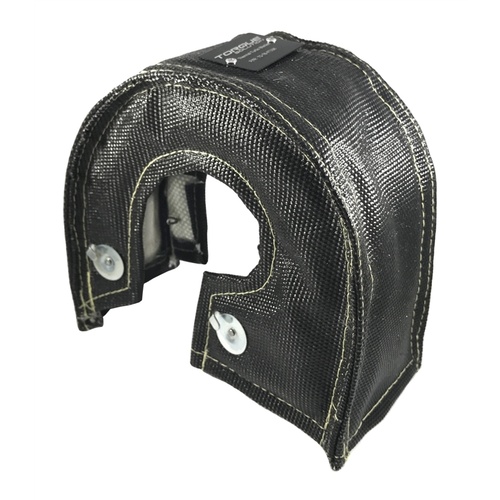 Torque Solution Thermal Turbo Blanket (Black): Fits T4 GT35 GT37 GT40 GT45 GT47 GT55
