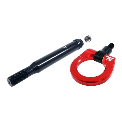 Torque Solution Front Billet Front Tow Hook Suit Subaru WRX STI 2015+ RED