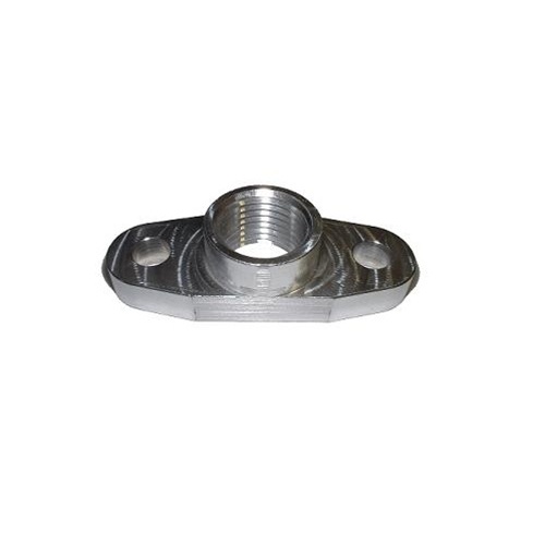 Torque Solution Billet Oil Drain Flange - Universal T3/T4 & PTE Turbos