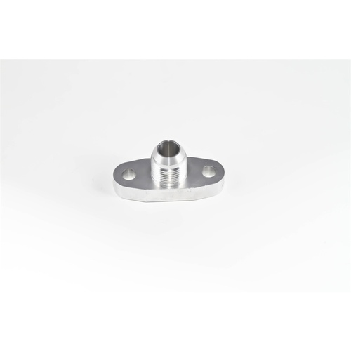 Torque Solution Billet Oil Drain Flange w/ Integrated -10 Flare - Universal T3/T4 & PTE Turbos