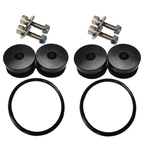 Torque Solution Billet Bumper Quick Release Kit (Black) - Universal